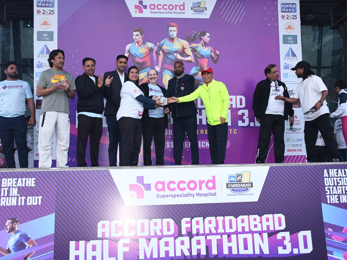 Runners participating in Accord Faridabad Half Marathon